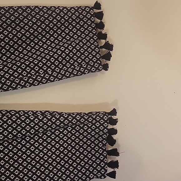 Chico's Womens Stretch Pull On Crop Pants w/Geometric Print & Tassel Hem, S: 2.5 - Picture 3 of 7